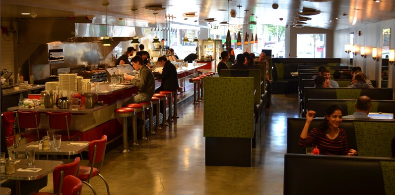 Editorial restaurant image stand-in for Veggie Galaxy