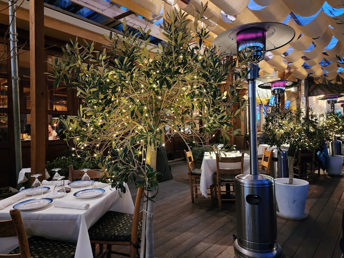 Editorial restaurant image stand-in for Evvia Estiatorio