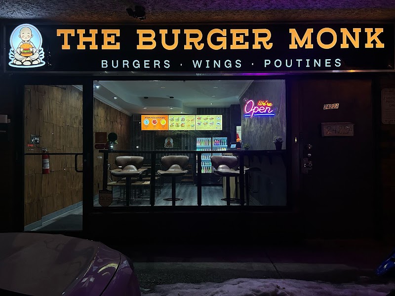 Editorial restaurant image stand-in for The Burger Monk (Flame Grilled)