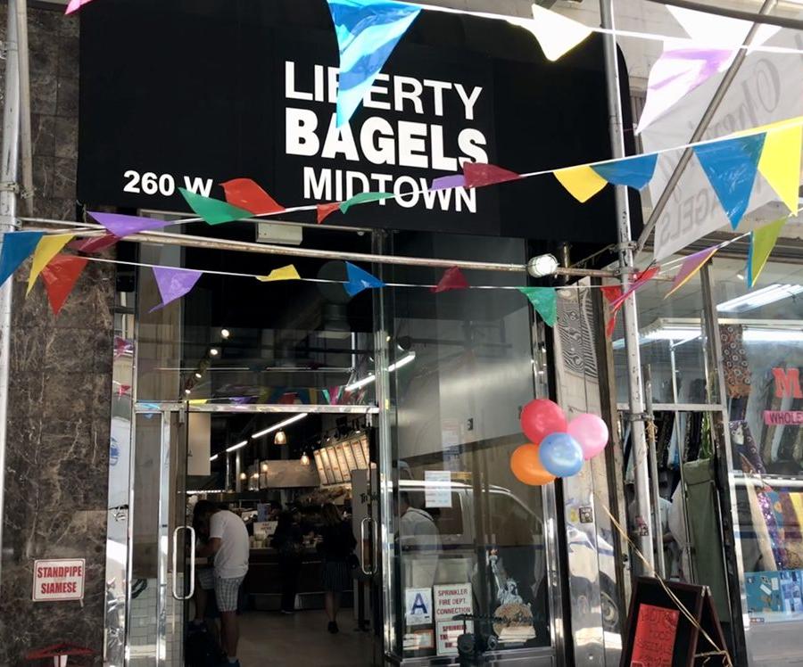 Editorial restaurant image stand-in for Liberty Bagels Midtown