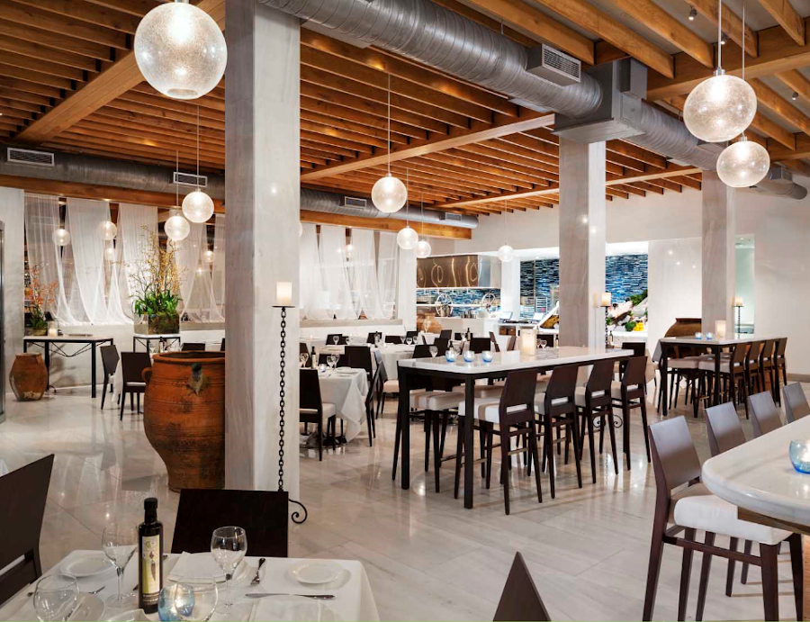 Editorial restaurant image stand-in for estiatorio Milos Miami Beach