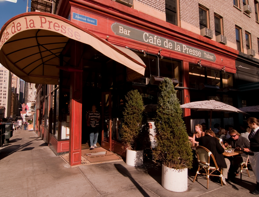 Editorial restaurant image stand-in for Café de la Presse