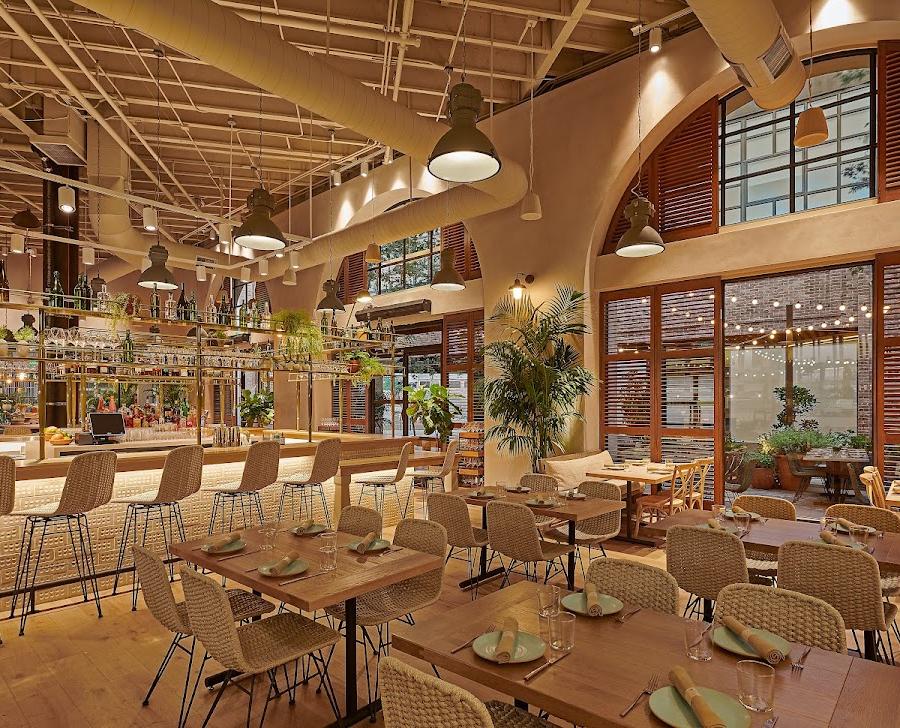 Editorial restaurant image stand-in for Girl & the Goat Los Angeles